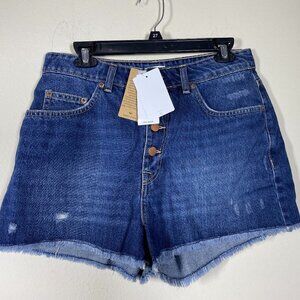 NWT! Roxy Women's Button Fly Denim High Waist Shorts Size: 31